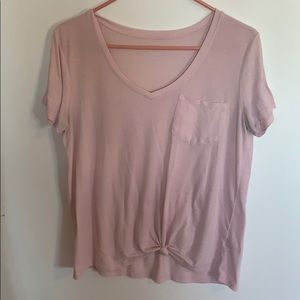 Pink Twisty Tee